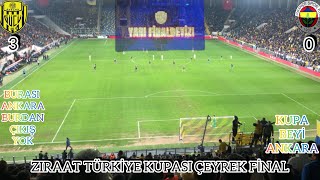 ANKARAGÜCÜFENERBAHÇE ZİRAAT TÜRKİYE ÇEYREK FİNAL GECEKONDU TRİBÜN [upl. by Eenerb656]