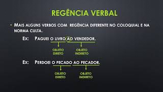 Regência verbal e nominal [upl. by Urbano]