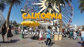 Mickeys Fun Wheel Disney California Adventure 60fps [upl. by Scrivenor194]