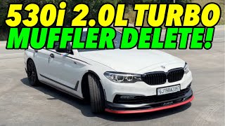 2018 BMW 530i 20L Turbo w MUFFLER DELETE [upl. by Eybbob]