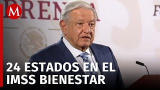 AMLO anuncia adhesión de Yucatán al IMSSBienestar [upl. by Dahc]