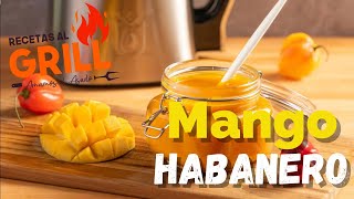 Cómo hacer Salsa de Mango Habanero fácil Paso a Paso  Recetas al Grill [upl. by Vernen464]