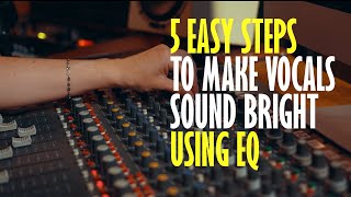 How To Use EQ Section on Analogue Mixer To Make Vocals Bright And Clear [upl. by Inail]