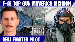 Real Thunderbird Fighter Pilot Top Gun Maverick Mission with F16 [upl. by Nmutua]