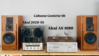 Akai AS1080  Akai 202DSS  Cabasse Goelette M1 [upl. by Ecirtram]