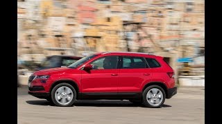 Skoda Karoq 15 TSI Erste Fahrt DE Pertyn gledzi [upl. by Sitof]