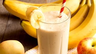 Apple Banana Smoothie  Healthy Juice Recipes [upl. by Elmajian975]