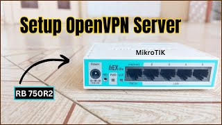 RouterOS 7  How to Setup OpenVPN Server in MikroTik 2024 [upl. by Gurango]