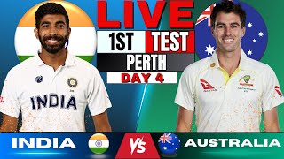 IND vs AUS India vs Australia 1st Test  Live Score amp Commentary  IND vs AUS  Day 4 2nd Session [upl. by Yekim418]