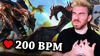 Skyrim but if my Heart Rate goes up it spawns 10 dragons [upl. by Eladal459]