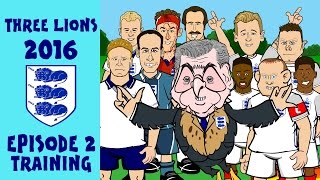 442oons England Euro 2016 Squad Train with Legends Gazza Shearer and Beckham [upl. by Anilemrac]