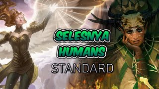 Innistrad Selesnya Humans BO1  Standard Ranked  MTG Arena [upl. by Winikka]