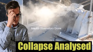 Footage of Arecibo observatory collapse analysed in detail [upl. by Aitam]