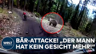 HORRORANGRIFF quotDer Mann hat kein Gesicht mehrquot Braunbär attackiert zwei Wanderer in Slowakei [upl. by Santana]