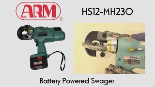 Arm Sangyo HS12MH230 Battery Swager [upl. by Genaro]