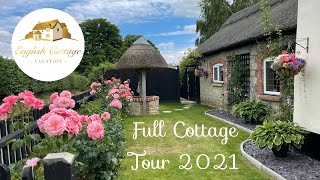 English Cottage Vacation  Well Cottage  Tour of 18th Century Thatched Cottage [upl. by Kape]