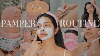 PAMPER ROUTINE haircare bodycare skincare shaving smell good all day pamperroutine [upl. by Hayalat]