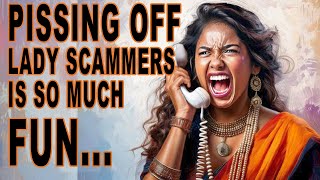 Pissing off a Lady Scammers for 10 Minutes  Funny Scam Phone Calls 13 [upl. by Arit]