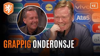 Koeman heeft messcherpe opmerking richting Valentijn Driessen en krijgt lachers op de hand [upl. by Aneem]