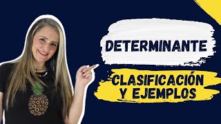 LOS DETERMINANTES CLASIFICACIÓN Y EJEMPLOS  gramática  edutuber [upl. by Keener]