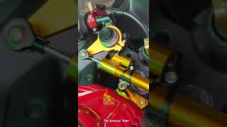 Steering damper installed on R15 V3 😍  viral yamaha r15 r15v3 shorts subscribe [upl. by Konstantine]