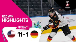 USA  Deutschland  Highlights Viertelfinale  IIHF U20 EishockeyWM 2023  MAGENTA SPORT [upl. by Politi]