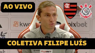 COLETIVA FILIPE LUIS AO VIVO  FLAMENGO X CORINTHIANS  SEMIFINAL COPA DO BRASIL 2024 [upl. by Hedelman]