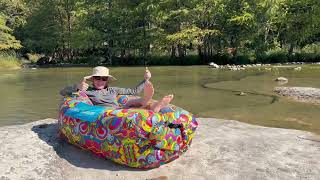 Chillbo Inflatable Couch Review  Great For Camping amp Beach [upl. by Adnim212]