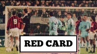 Demetrio Albertini second red card with AC Milan 19921993 [upl. by Tatia908]