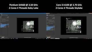 Pentium G4560  35 vs i36100  37 Cinebench R15 CPU Benchmark Test  1080p60 [upl. by Egres956]