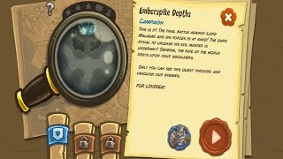 Kingdom Rush Frontiers  Emberspike Depths Level 15 Campaign HardVeteran Difficulty Walkthrough [upl. by Saba594]