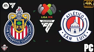 GUADALAJARA VS SAN LUIS  LIGA MX FC 24 [upl. by Vivienne]