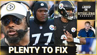 Steelers Broderick Jones Struggles vs Bills a Bad Sign  Mike Tomlins Personnel Issue on Offense [upl. by Vaenfila]