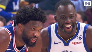 Draymond Green Fouls Joel Embiid on the Opening TipOff 😅 [upl. by Airdnua]