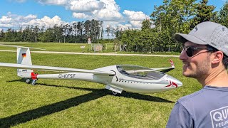 Maiden Flight of my new AS33 Me Electric Motorglider [upl. by Aratnahs]