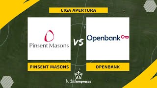 Paul Stone y sus golazos dan el triunfo a Pinsent Masons ante OpenBank [upl. by Aretha]