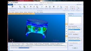 PatranNastran Tutorial PISTON HEAD ANALYSIS [upl. by Amalbena]