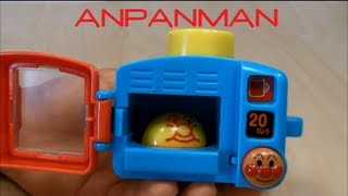 anpanman kitchen toy Mini Microwave Oven アンパンマン わくわく おてつだい レンジ [upl. by Dearr]