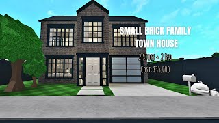 I BUILT A SMALL BRICK FAMILY HOUSE IN BLOXBURG  35K  BLOXBURG BUILD  ROBLOX BLOXBURG  LILI [upl. by Felisha]