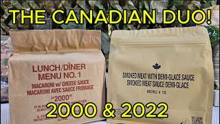 TWO CANADIAN RATIONS 2000 amp 2024  MENU 10 BEEF WITH DEMI GLACE SAUCE [upl. by Odey]