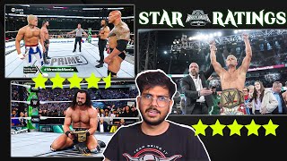 5 Star WrestleMania 40 Star Ratings vs Dave Meltzer Face off ft Roman Reigns and Cody Rhodes [upl. by Allehcram]