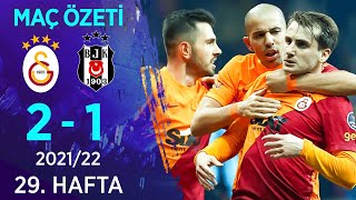 Galatasaray 2  1 Beşiktaş  Maç Özeti  202122 [upl. by Ailhat]