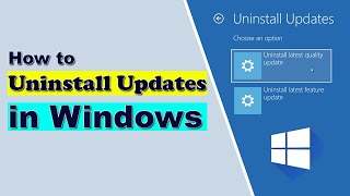 HOW TO UNINSTALL WINDOWS UPDATES EASY tellingtube [upl. by Lorianna]