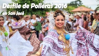 Desfile de Polleras en el III Festival Nacional del Tambor y la Pollera 2016 [upl. by Madi269]