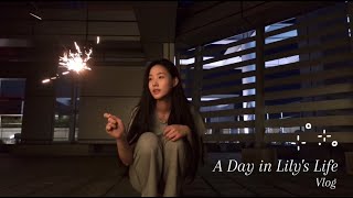 Lilys Day vlog ⊹♡  Sparklers painting hotpot chill day [upl. by Eeram934]