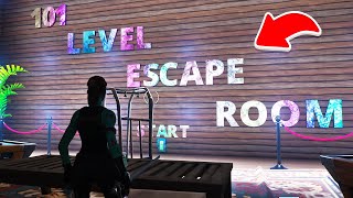 101 Level Escape Room Fortnite World Record [upl. by Roper783]