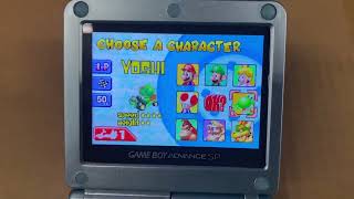 IPS V3 Gameboy Advance SP Super Bright Screen Gameplay [upl. by Deehahs]