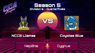 Div 6 Quarterfinals NCCS Llamas vs Coyotos Blue  CCA League S5 [upl. by Gervase778]