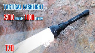 The Best Tactical Flashlight Trustfire T70 2300LM 1000m Range with magnetic clip and rat tail [upl. by Chemush]