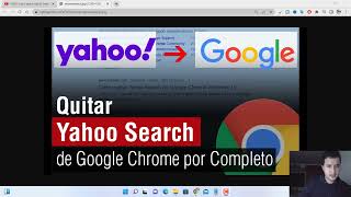 Como quitar Yahoo Search de Google Chrome 2022 Windows 10 8 7 [upl. by Neddy]